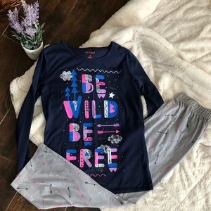 Girls XL cat and jack pajamas
